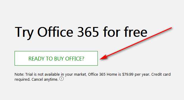 free office 365 home trial